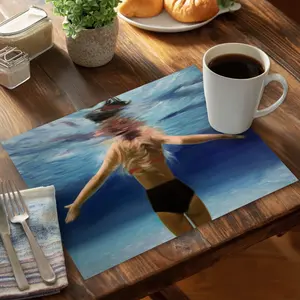 Begin Home Decor CPPM1418785FG4 14 x 18 in. Under the Sea Blue Polyester Placemat - Home Decor Scenic