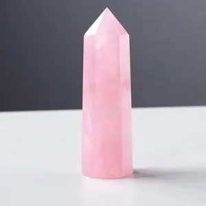 Beautiful Natural Crystal Rose Quartz Tower altar supplies