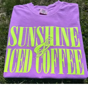Sunshine & Iced Coffee  Comfort Colors T-Shirt