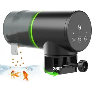Automatic Fish Feeder for Aquarium: Auto Fish  Dispenser with Timer for Small Tank Betta Turtle -  Vacation Self Feeding for Flakes