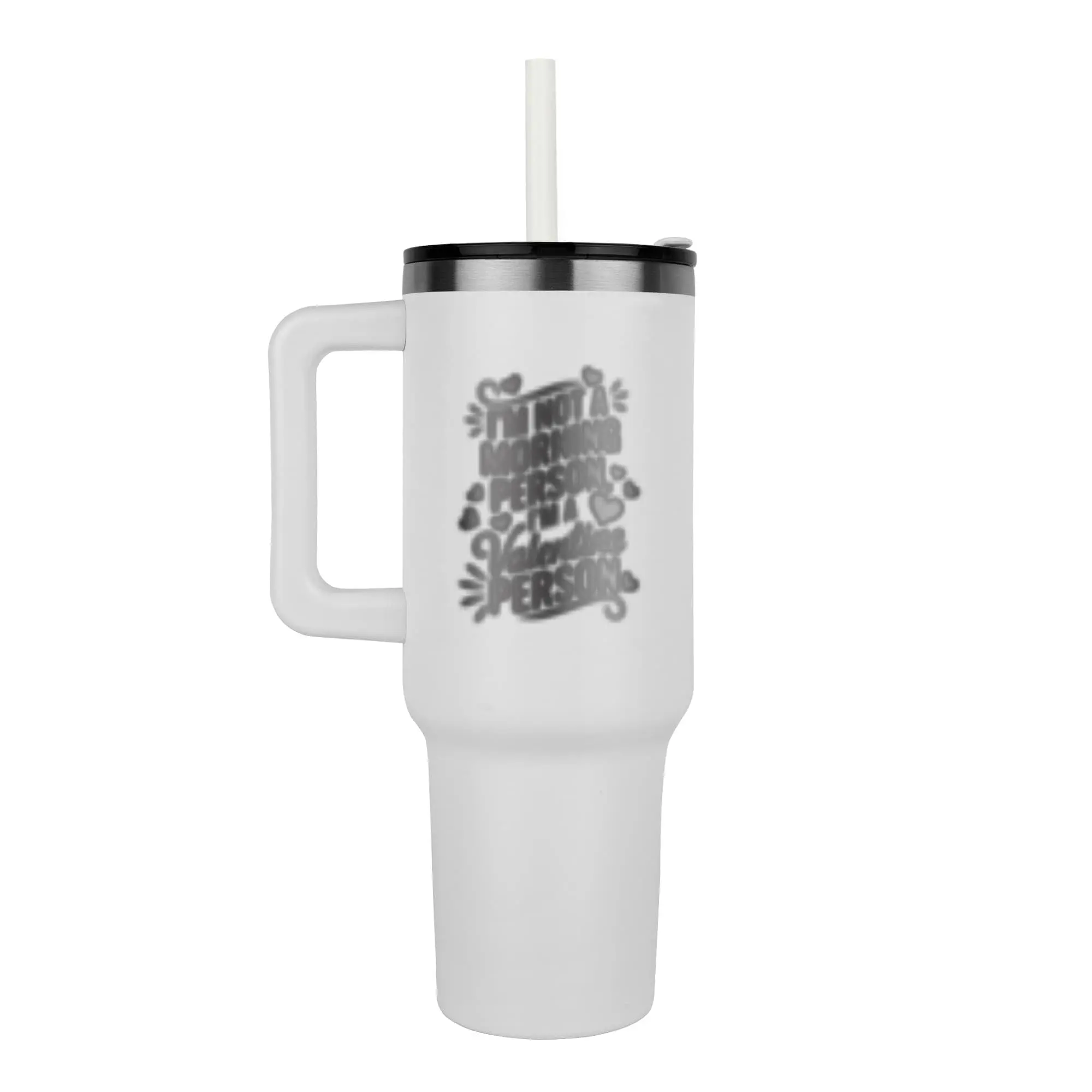 Im Not A Morning Person - Pinnacle 40oz Tumbler - Laser engraved- Valentine Collection
