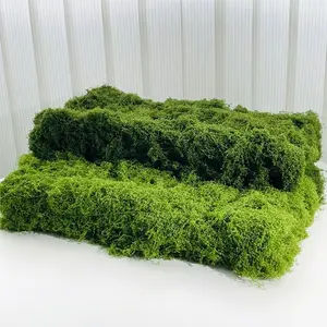 19.7x39.37inch Faux Moss Mat Indoor Wall Table Decoration  Nylon Material Christmas Holiday Decor Micro Landscape Crafting Accessory for Artificial Fake Flowers flores amarillas artificial flowers for outside flower bouquets room decorations outdoorfun