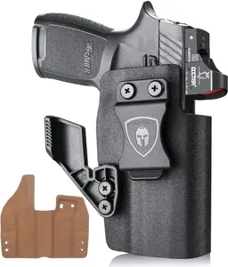 WARRIORLAND IWB Kydex w/Leather Interior Holster Optics Cut & Claw Compatible with Sig Sauer P320 Compact,Sig Sauer P320 M18,  Sig Sauer P320 Full Size,Sig Sauer P320 M17,Right Hand
