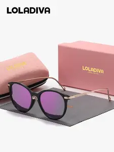 LOLADIVA Unisex Mysterious And Elegant Full Frame Sunglasses Exude Charm Round Frame Sunglasses UV400