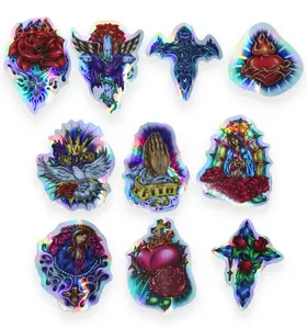 Vintage Holographic Religious Sticker - Deadstock/NOS