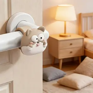 Door Handle Crash Pad | Heavy Duty Silicone Pad for Walls and Furniture to Prevent Scratch and Noise from Door Handles, Cabinet Handles, Window Handles - Universal