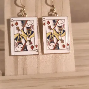 Poker Card Earrings