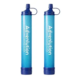 Portable Emergency Water Straw, Emergency Water Filter Straws, Lightweight Reusable Survival Filter, Personal Filter Straw, Ideal for Camping, Hiking, Traveling, Cycling, Outdoor Adventures