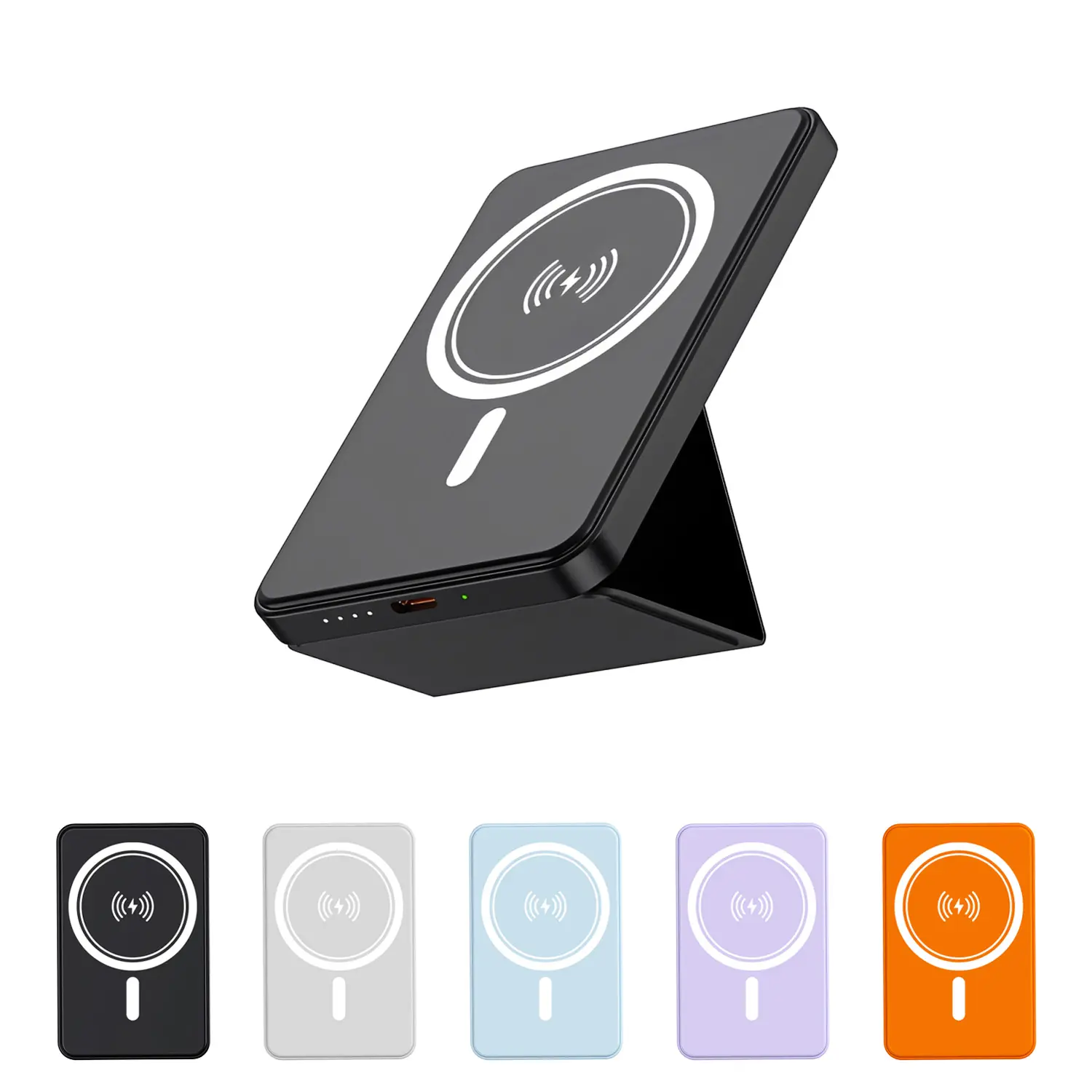 【Magnetic Power Bank】5000mAh Compact 22.5W PD FastCharging Wireless Charger, Folding Stand & C-C Port Charging Battery Pack, Mobile Phone Accessories for iPhone 17/16/15/14/13/12#DealsForYouDays Foldable Smartphone, Magnet Snap