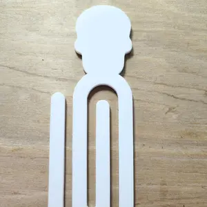 Sublimation Jumbo Paperclip blank, skull themed