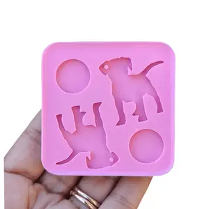 Dog Mold Silicone Mold for Earrings Animal Tag Mold