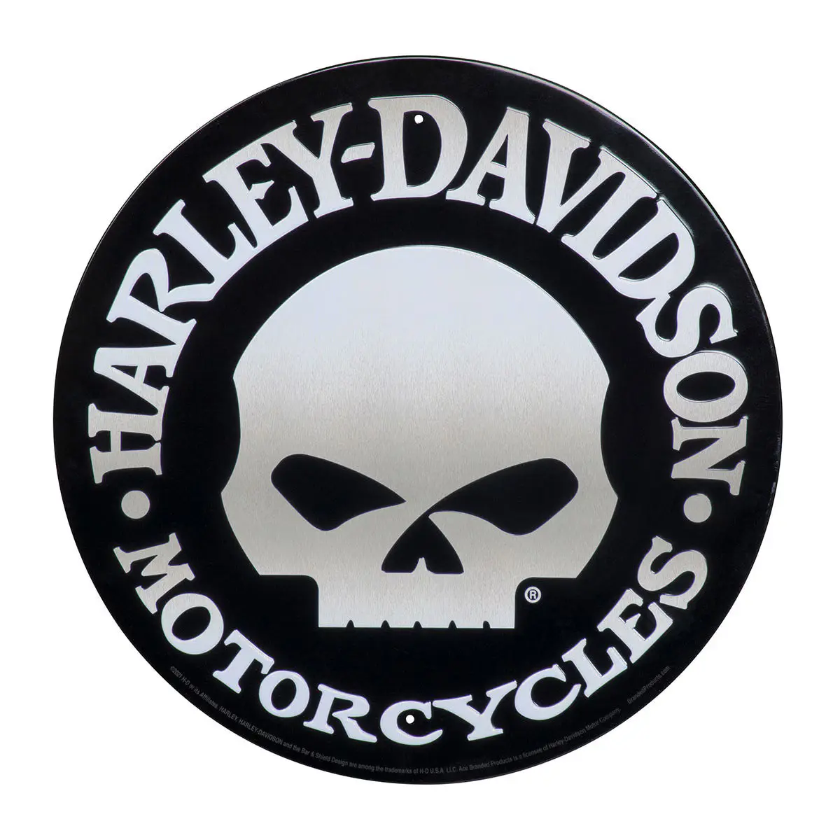 Harley Davidson Skull Tin Sign Harley Davidson Skull Tin Sign