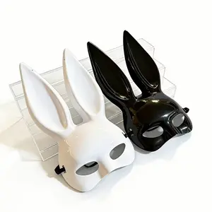 2pcs Rabbit Masks, Queue Style Party Supplies, Perfect for Nightclubs & Festivals, Ideal for Couples & Various Occasions