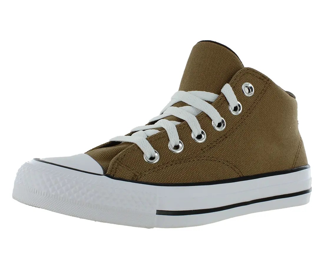 Converse Chuck Taylor All Star Malden Street Mid GS Kids' No-Laces Sports Shoes, Round Toe, Flat Heel (1 cm or less), Boys, Street Wear, Sporty Chic
