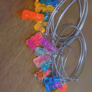 Silver Bengals with gummy bear charms 2 for $10