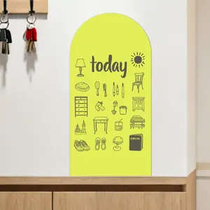 Modern Arch Wall Decal, Minimalistic Colored Arch Decal for Drawing & Learning, Removable Peel-And-Stick Design, Abstract Wall Decor