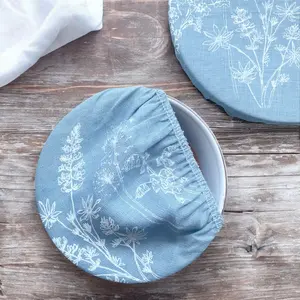 Reusable Linen Bowl Covers - Set of Three