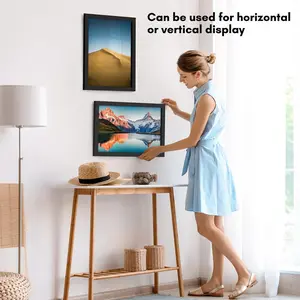 Signature Collection 12x18 Poster Frame with Shatter-Resistant Glass Gallery-Style Frames Made of Engineered Wood Photo Frame for Wall Display Black Decor Artwork Hanging Installation Wooden