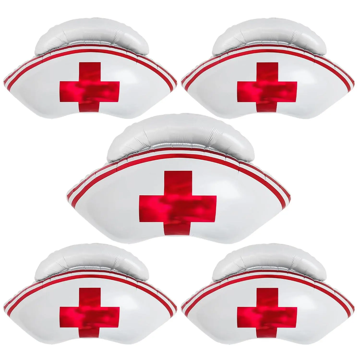 Nurse Hat Foil Balloons/ 27Inch Nurse Party Decorations/Nurse Graduation Party Decorations/Nursing Graduation Party Supplies (5Pcs)