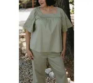 Me by Jennie Garth Embroidered Short Sleeve Woven Blouse