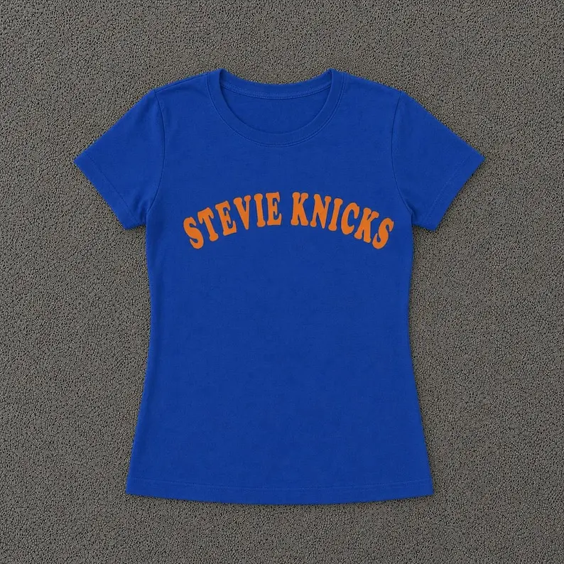 Stevie Knicks Baby Tee blue, Stevie Knicks babytee, Knickelback Babytee for women, Knickole Kidman Shirt, Matching Playoffs Tshirts