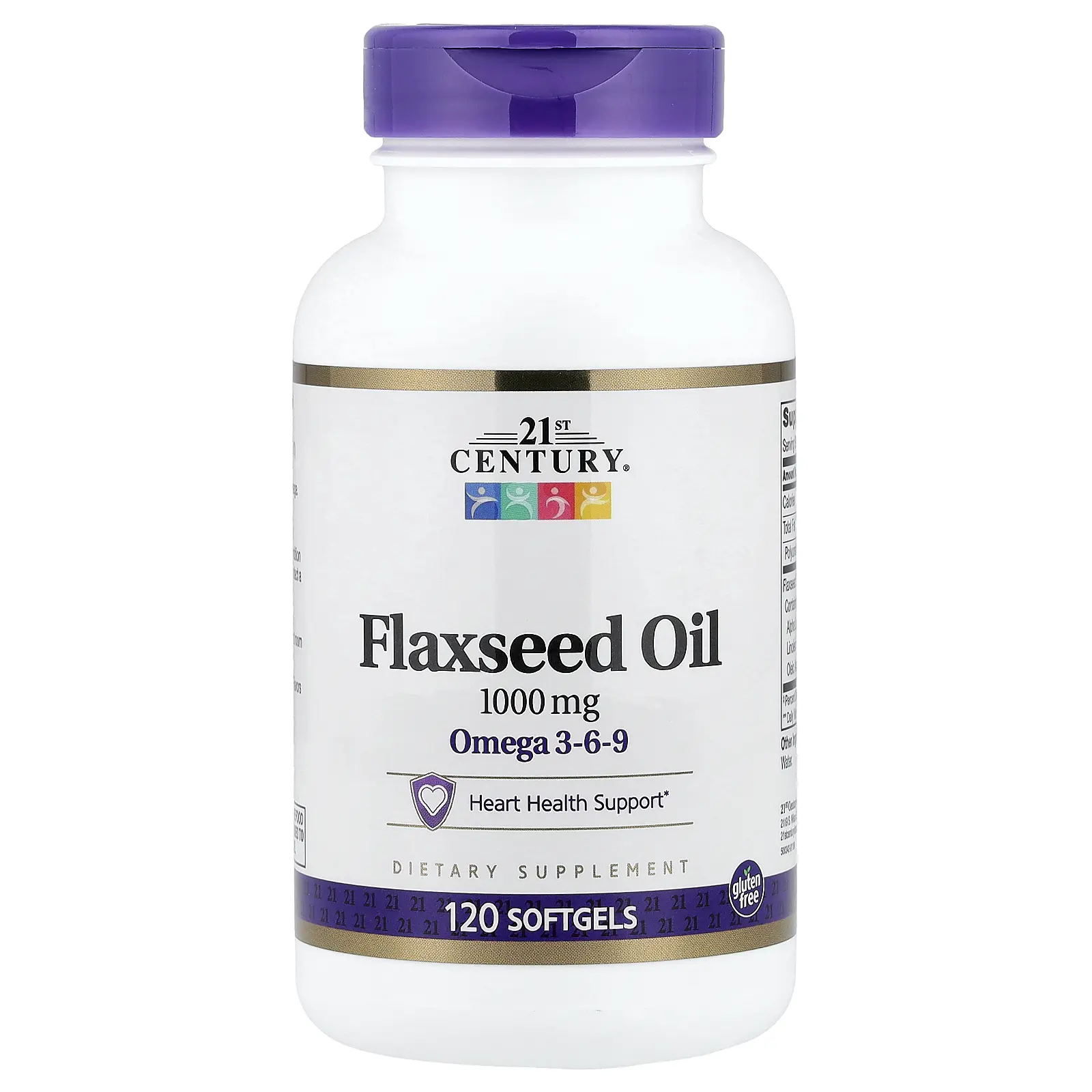21st Century Flaxseed Oil, 1,000 mg, 120 Softgels