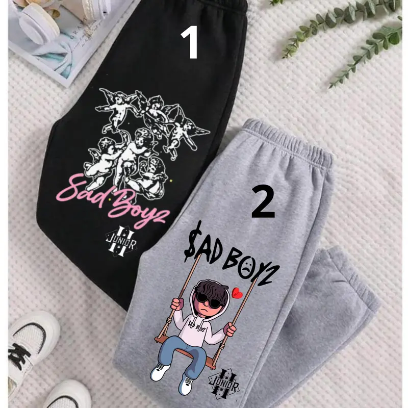 No Love Sad Boyz Tour Merch, Sad Boyz 4 Life Baggy Sweatpants, Juni0r H Mexico Pants, Hip Hop Clothing, Music Gift For Fans, USA Made