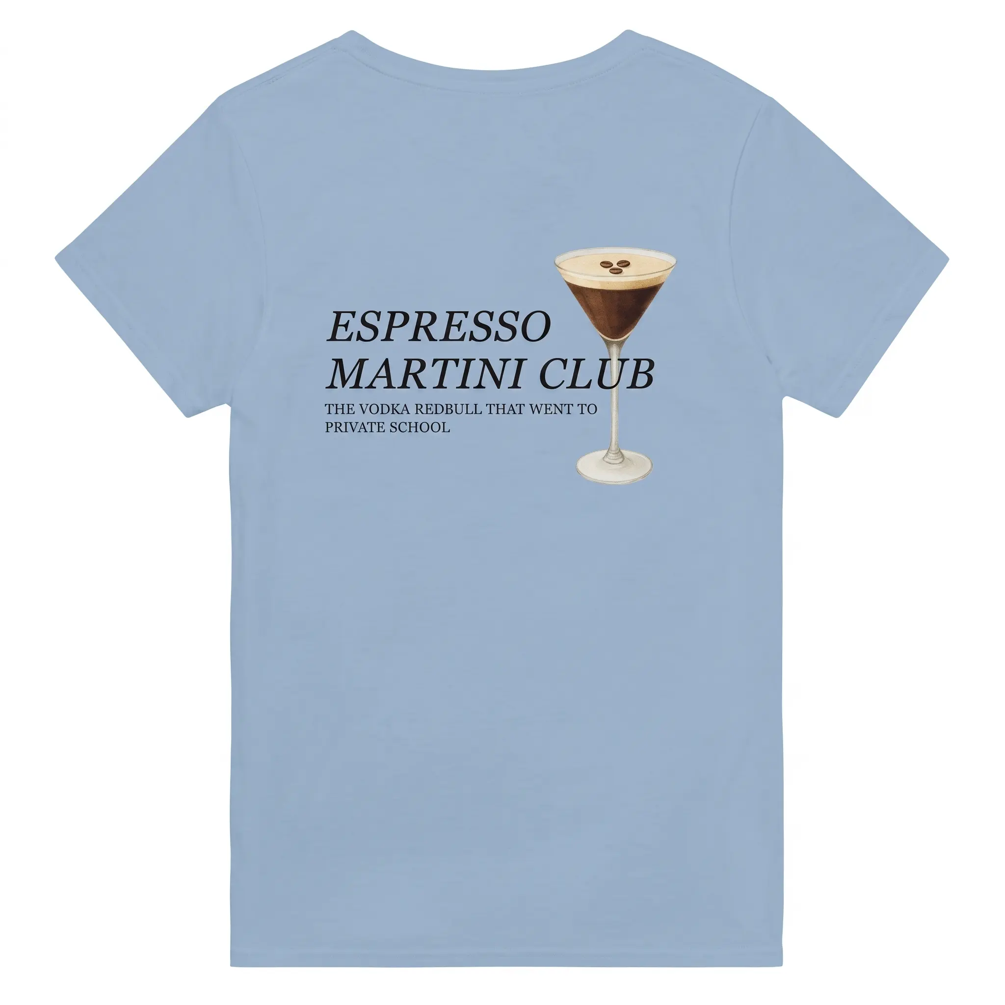 Men's Espresso Martini Club T-Shirt - Funny Loose-Fit Graphic Print Top for All Seasons, Cocktail Lover Gift Idea, Chinese New Year, Gift For Him, Valentines Day, Basic, Christmas, Cold Wash