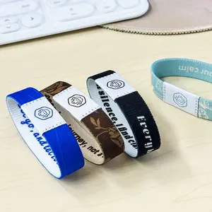 NFC chip bracelet, elastic woven wristband, waterproof polyester wristband