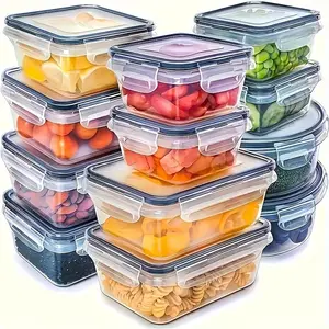 24 Piece Clear Food Storage Container Set