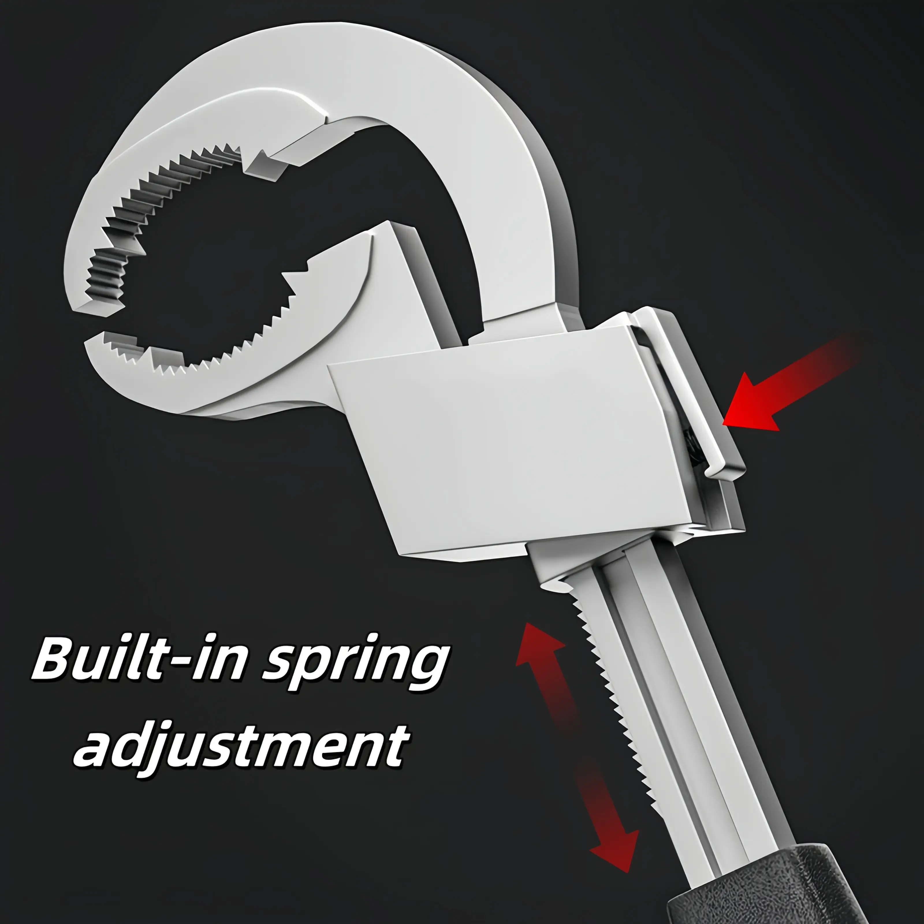 Adjustable Double-Head Aluminum Wrench Set - Large-Opening Open-End Wrenches, Ideal for Bathroom Faucet Fix, Sink Repair, None, Double-Head Metal Aluminum Wrench Set