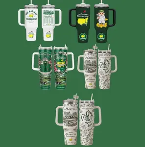 Masters Tournament Golf 2026 Tumbler 40oz with Handle, Augusta National Champions Golf Tumbler, Masters Golf Lover Gift, Insulated Travel Cup, Golf Fan Drinkware