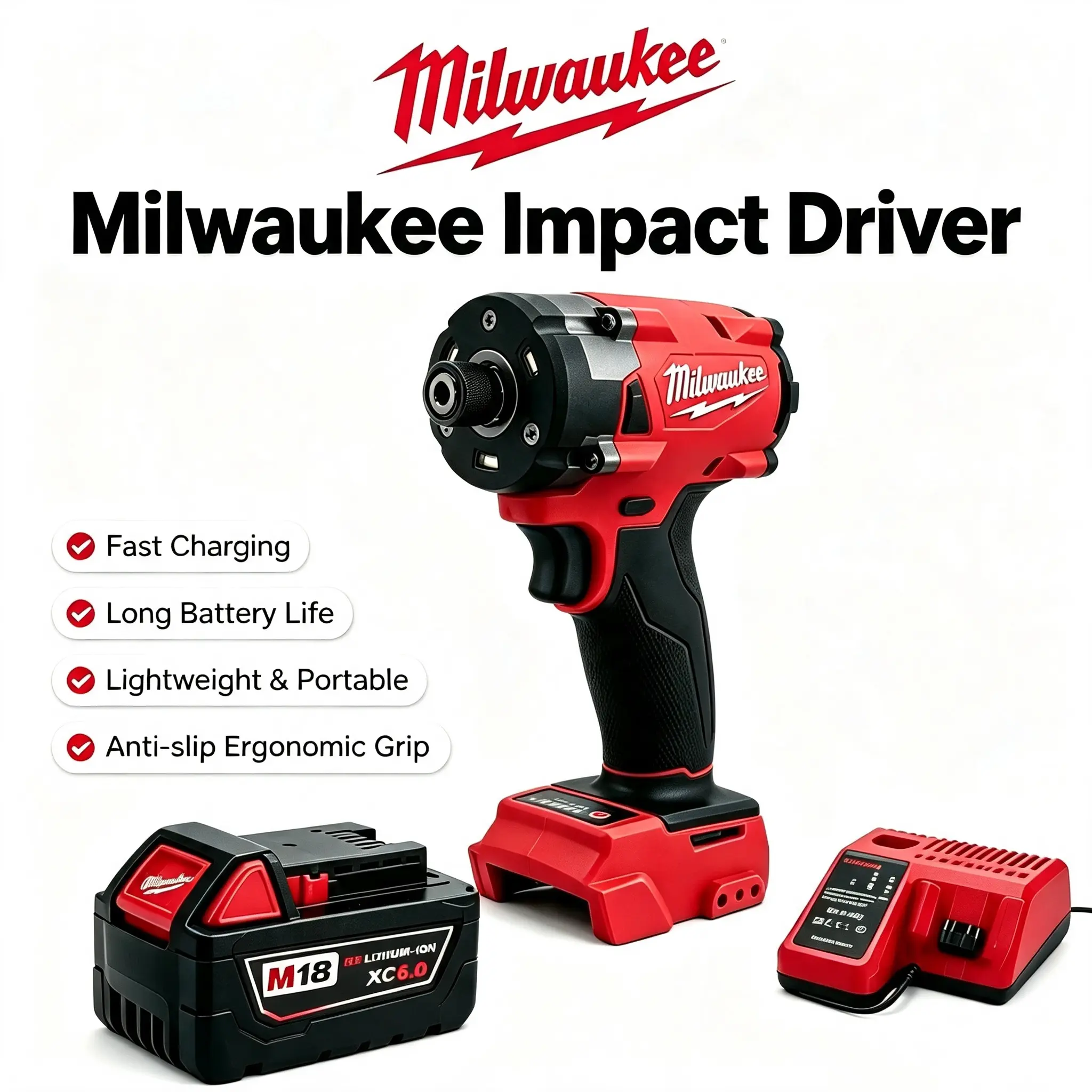 Milwaukee M18 Compact Brushless 1/4-Inch Hex Screwdriver Kit With 4.4Inch Body And 3-Speed Control For Tight Space Fastening And Furniture Assembly wall finisher tools