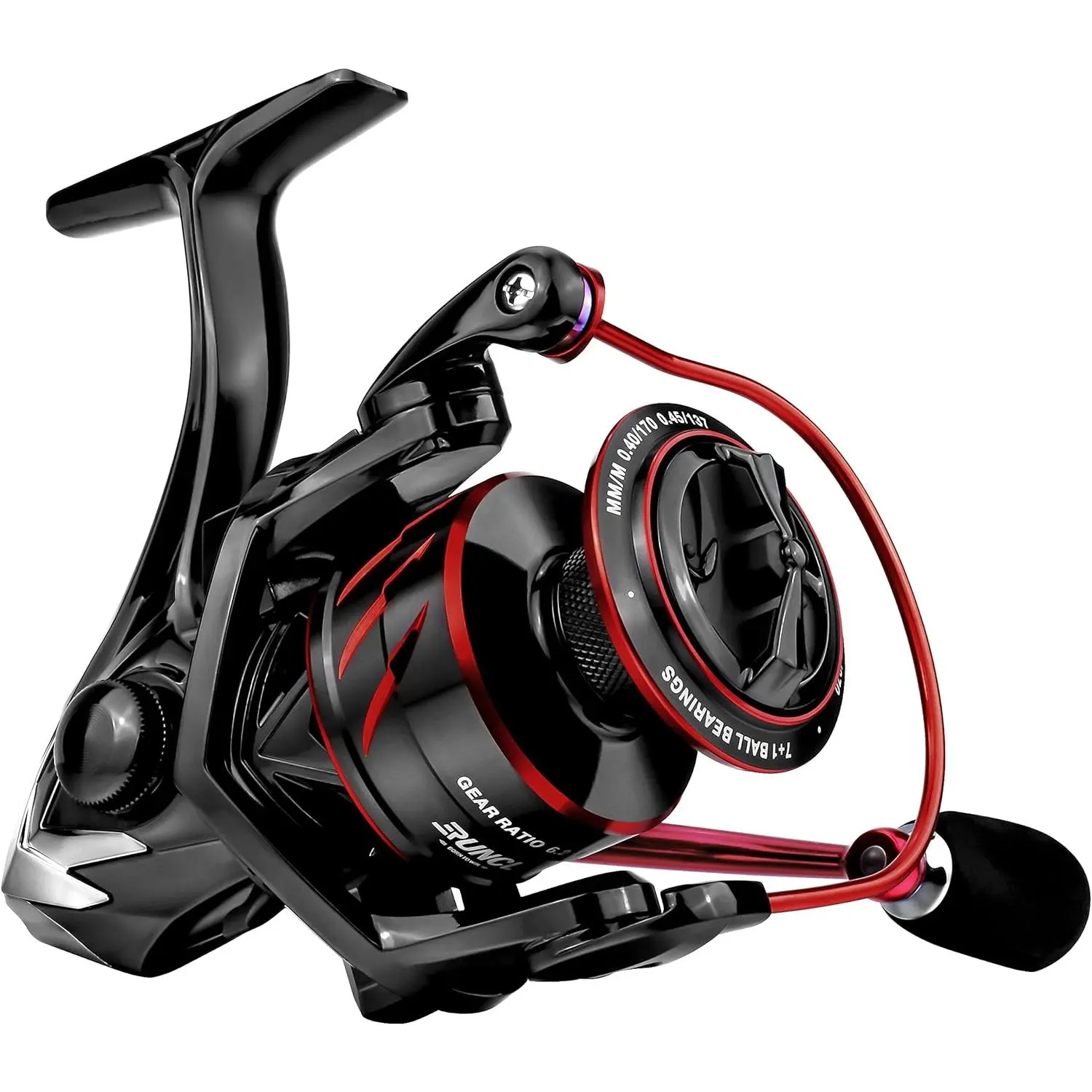 RUNCL ANCOHUMA Spinning Fishing Reel - Spinning Reels for Freshwater, 26 LB Max Drag, 7+1 Stainless Steel Bearings, 6.2:1 CNC Aluminum Alloy Spool, Smooth Colorful Ceramic Line Roller, D.S.S.R Double Shield, Fishing Spinning Reel