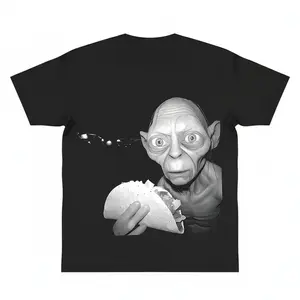 Goblin Taco Ring  Shirt y2k cotton fashion Streetwear Shortsleeve Casual Movie Meme Tee Precious Taco Movie Golum Foodie Top Trending Gift for Fans