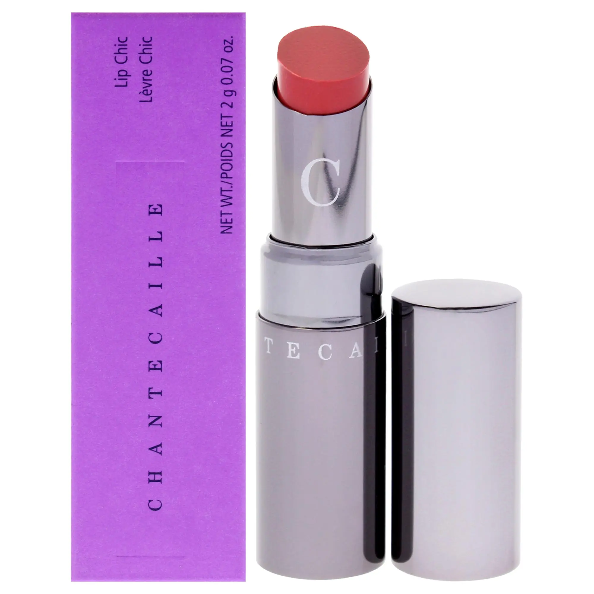 Women's Chantecaille Amour Lip Chic Coral Metallic Lipstick, 0.07oz Non-Hazardous Matte Formula