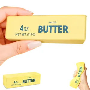 Butter Squishy Toy - A soft ASMR swaying tactile toy designed to relieve stress and reduce anxiety, featuring a scented stick-shaped tabletop toy.
