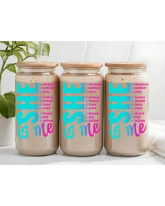 UV DTF- She is Me (Ombre) UV DTF- She is Me (Ombre)