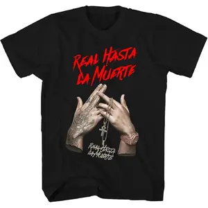 Real Hasta La Muerte Shirt Funny Graphic Casual Short Sleeve Cotton T-Shirt