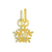 Gold, Snowflake Charm
