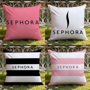Sephora brand Cushion Cover Ultra-Soft Reversible Plush Pillow Cover Perfect for Car Rides Sofa Lounging Bedroom Relaxation Heartfelt Gift for Family & Friends