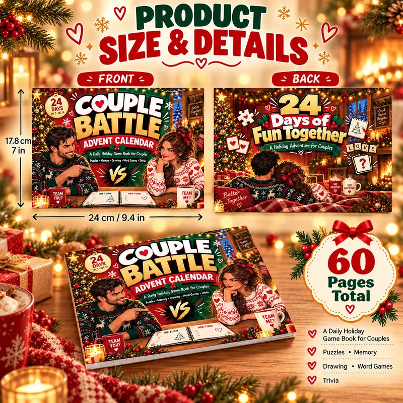 Couple Battle Advent Calendar - 24 Days of Daily Holiday Game Book for ...