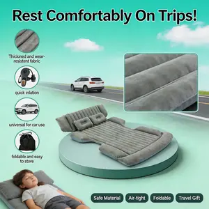 Specific Portable Rear Seat Air Mattress for Cars, Car Sleeping Bed, Fast-Inflating Car Air Mattress with Accessories, Comfortable Travel Bed Solution for Road Trips and Outdoor Adventures, Portable Air Mattress Camping Gear teen gift