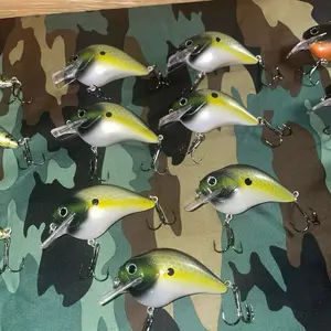 Electric Shed Custom Painted Crank Baits Handcrafted One-of-a-Kind Tackle Box Additions for Enhanced Fishing Strikes