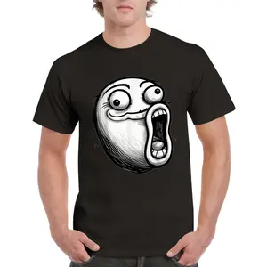 Troll Face Meme Funny Dank Meme Troll Face T-Shirt, Fashion Casual Short Sleeve T-Shirt Size S-5XL