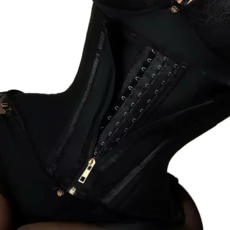 Snatch Waist Trainer Corset (Zipper + Hook Control)