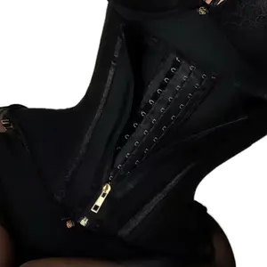 Snatch Waist Trainer Corset (Zipper + Hook Control)