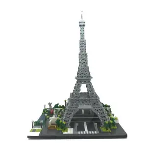 212 MAIN Collectible Paris Eiffel Tower Architecture Micro Blocks Set - Small Animal Pet Toy