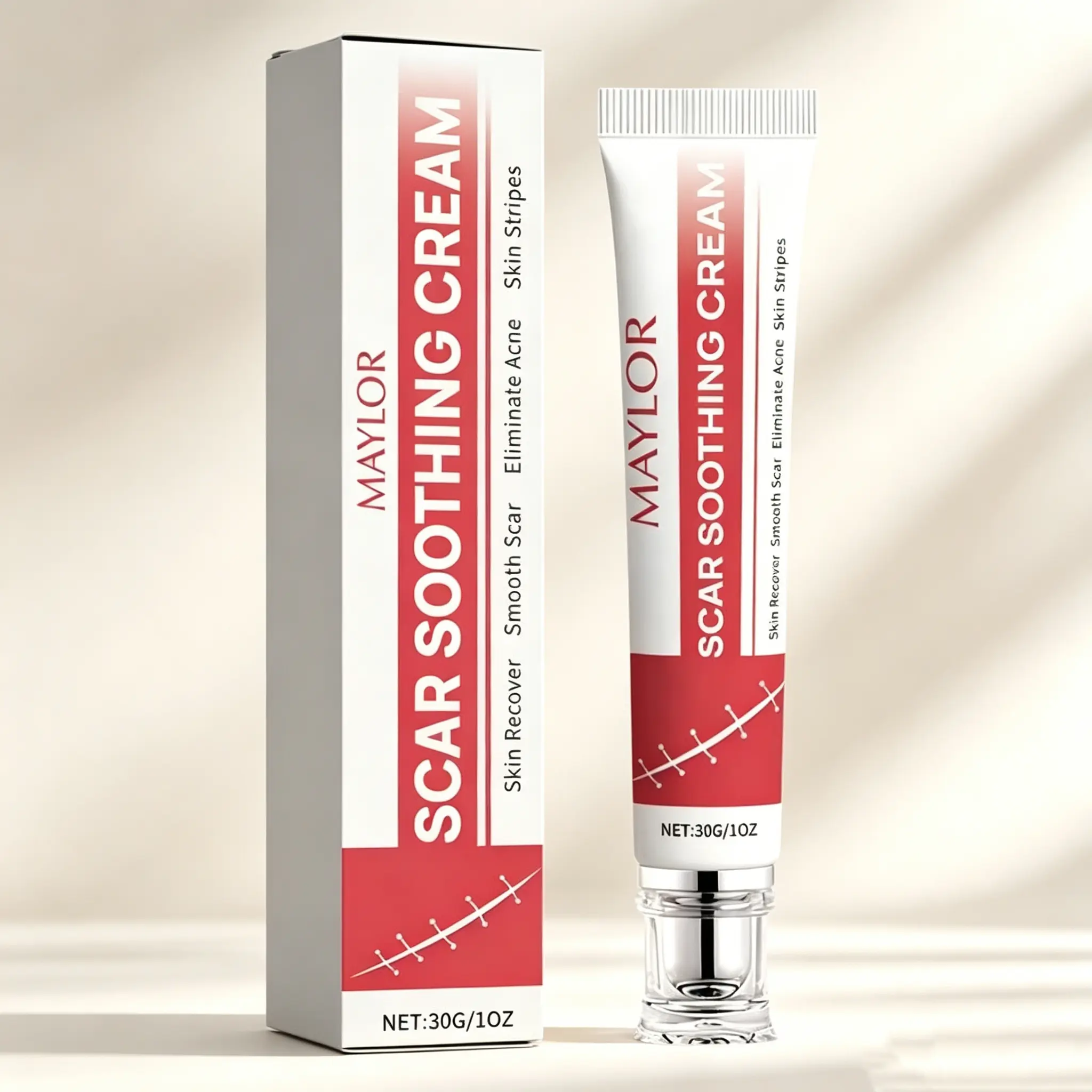 2 Professional Scar Removal Gels Body Fades Dark Scars & Advanced Silicone Cream for Burn Acne Old Scar Removal for Face 30g