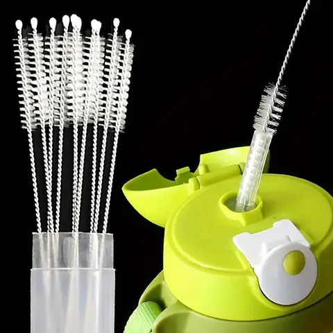 Stainless Steel Cleaning Brush, Reusable Cleaning Brush, Kitchen Cleaning Tool for Glass, Silicone, Straws, Kitchen Accessories